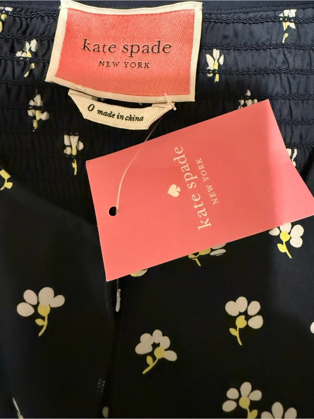 kate spade Navy Floral Midi Dress - Daisy Toss Flutter Sleeve Dress. 👗 NWT